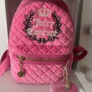 Juicy Couture Pink Quilted Backpack
